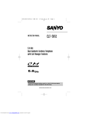 Sanyo CLT-5812 Instruction Manual