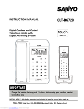Sanyo CLT-D6720 Instruction Manual