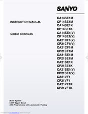 Sanyo CP21SE1 Instruction Manual