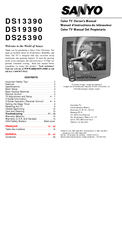 Sanyo DS13390, DS19390, DS25390 Owner's Manual