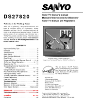 Sanyo DS27820 Owner's Manual