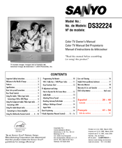 Sanyo DS32224 Owner's Manual