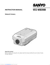 Sanyo VCC-WB2000 Instruction Manual