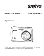 Sanyo VPC S1080 - Xacti Digital Camera Instruction Manual