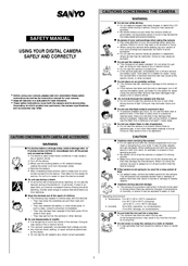 Sanyo VPC-TH1R Safety Manual