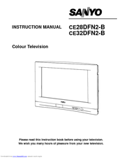 Sanyo CE28DFN2-B Instruction Manual