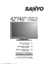 Sanyo DP42841 Owner's Manual