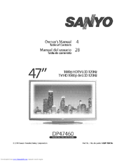 Sanyo NET@ DP47460 Owner's Manual