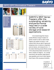 Sanyo MDF-136 Brochure & Specs