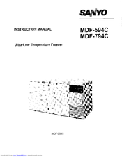 Sanyo MDF-794C Instruction Manual