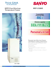 Sanyo MDF-U3386S Brochure & Specs