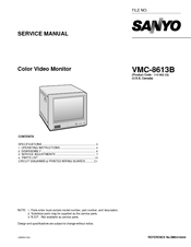 Sanyo VMC-8613B Service Manual