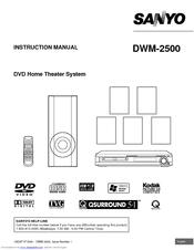Sanyo DWM-2500 Instruction Manual
