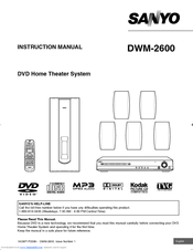 Sanyo DWM-2600 Instruction Manual