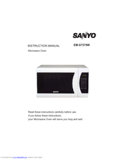 Sanyo EM-S7579W Instruction Manual