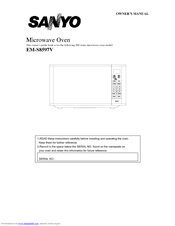 Sanyo EM-S8597V Owner's Manual