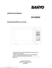 Sanyo EMS-8600S Instruction Manual