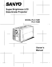 Sanyo PLC-755M Owner's Manual