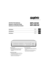Sanyo MPX-MD162 Instruction Manual