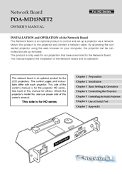 Sanyo POA-MD13NET2 Owner's Manual