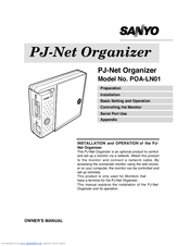 Sanyo PJ-Net POA-LN01 Installation And Operation Manual