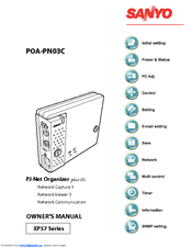 Sanyo POA-PN03C XT20 Series Owner's Manual