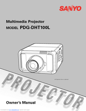 Sanyo PDG-DHT100L - DLP Projector - HD 1080p Owner's Manual