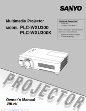 Sanyo PLC-WXU300 - 2500 Lumens Owner's Manual