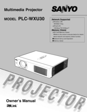 Sanyo PLC-WXU30A Owner's Manual