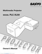 Sanyo PLC-XL50 Owner's Manual