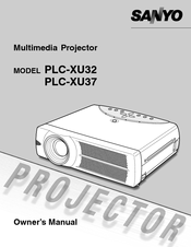 Sanyo PLC-XU37 Owner's Manual