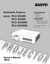 Sanyo PLC-XU355K Owner's Manual