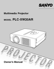 Sanyo PLC-XW20AR Owner's Manual