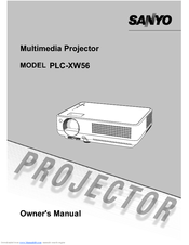 Sanyo PLC-XW56 Owner's Manual