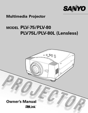 Sanyo PLV-80L Owner's Manual