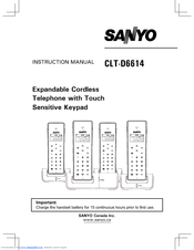 Sanyo CLT-D6614 Instruction Manual