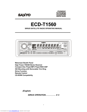 Sanyo ECD-T1560 Function Manual