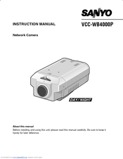 Sanyo VCC-WB4000P Instruction Manual