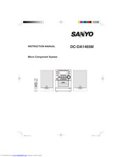 Sanyo DC-DA1465M Instruction Manual