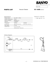 Sanyo SC-15(M) Parts List