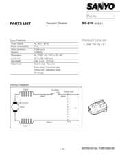 Sanyo SC-270 Parts List