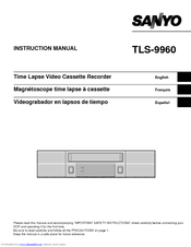 Sanyo TLS-9960 Instruction Manual