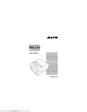 SATO MB200 User Manual