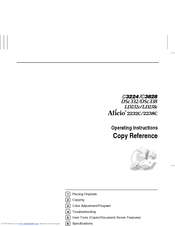 Ricoh c3224 Copy Reference Manual
