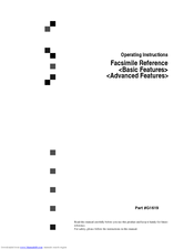 Savin G1619 Facsimile Reference Manual