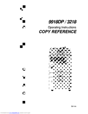 Ricoh 3218 Copy Reference Manual