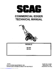 Scag Power Equipment SE-3KA Technical Manual