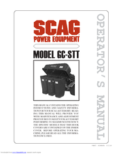 Scag Power Equipment GC-STT Operator's Manual