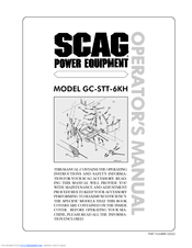 Scag Power Equipment GC-STT-6KH Operator's Manual