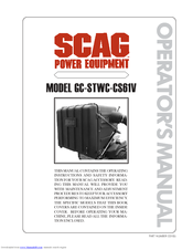 Scag Power Equipment GC-STWC-CS61V Operator's Manual